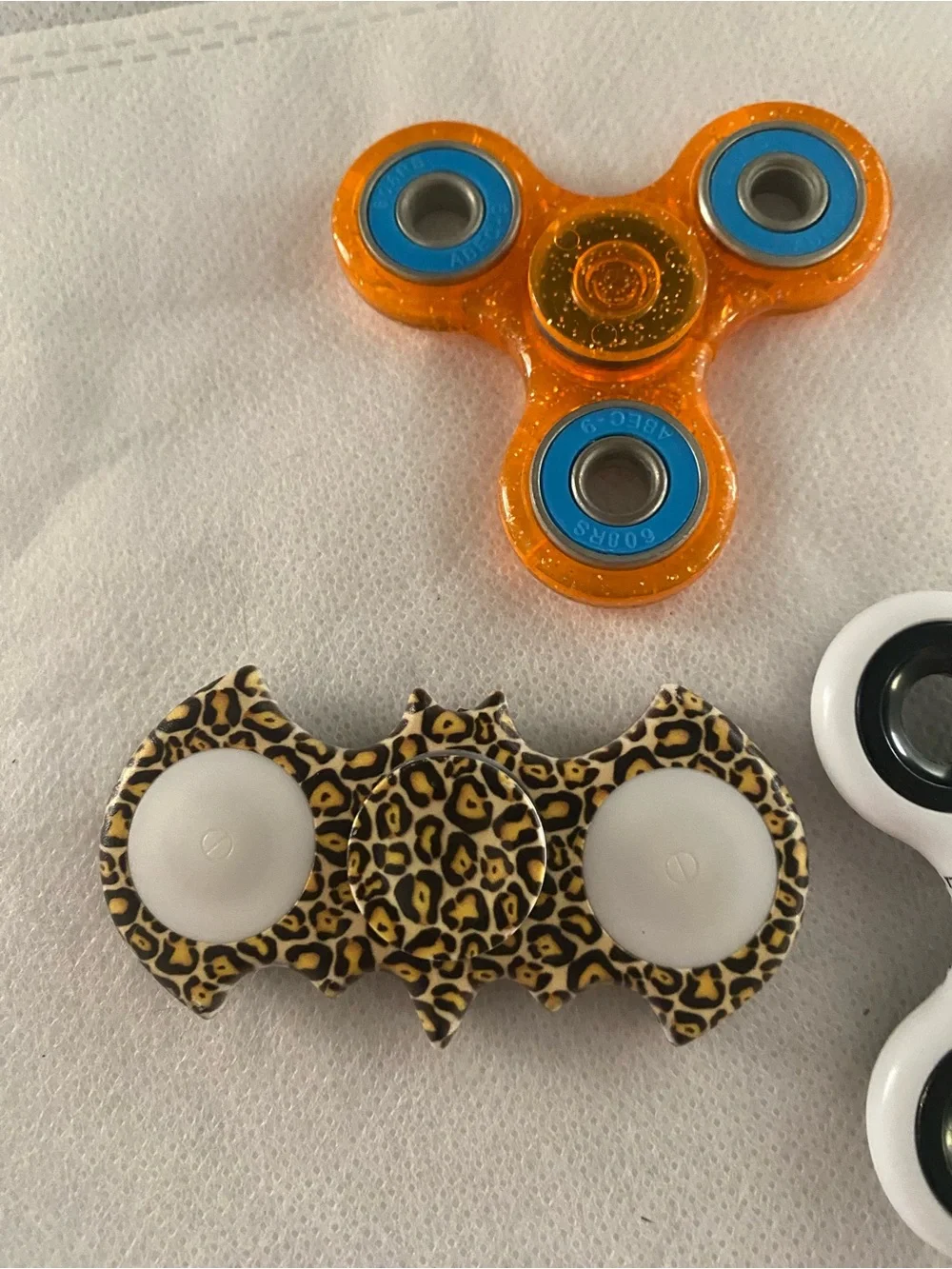 Fidget Spinner Lot Metal Plastic Set 5 Spinner Toys Bat Pop It Glitter Toy